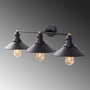 Opviq Conical - 12185 Lámpara de pared negra y antigua